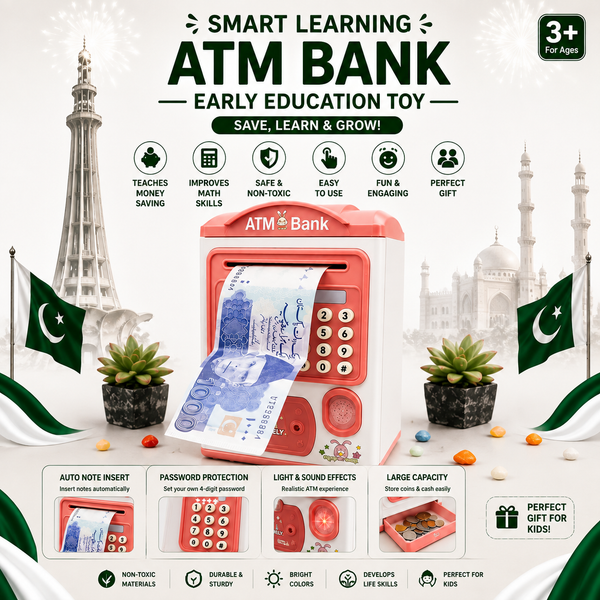 Kids Money Bank ATM with Fingerprint