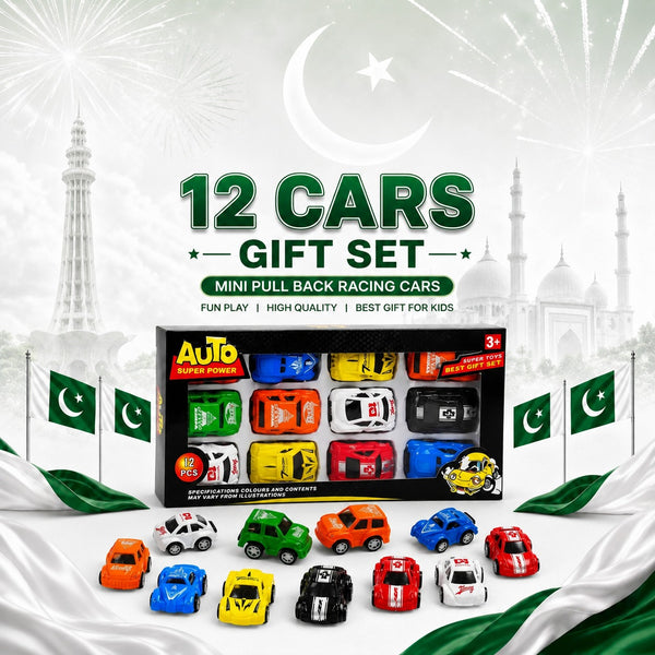 Mini Cars Toy Pack of 12 for Kids
