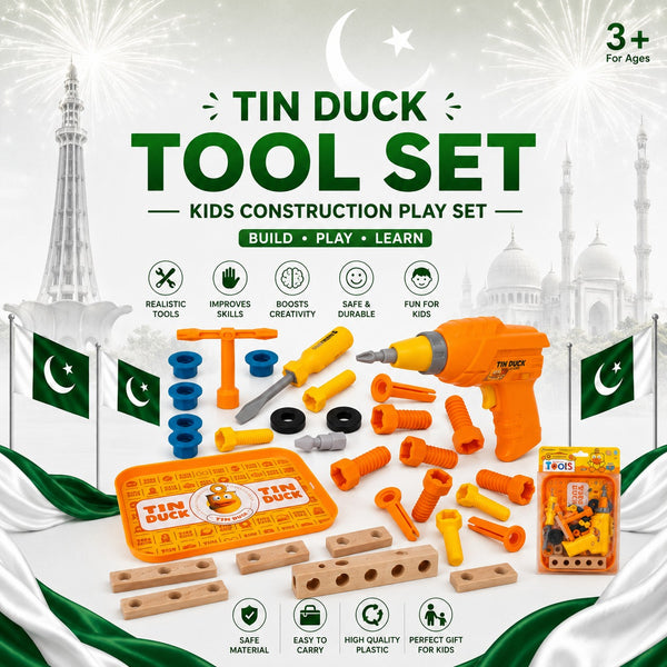 Electric Toy Drill Set for Kids – Battery Operated Pretend Play Tool Kit