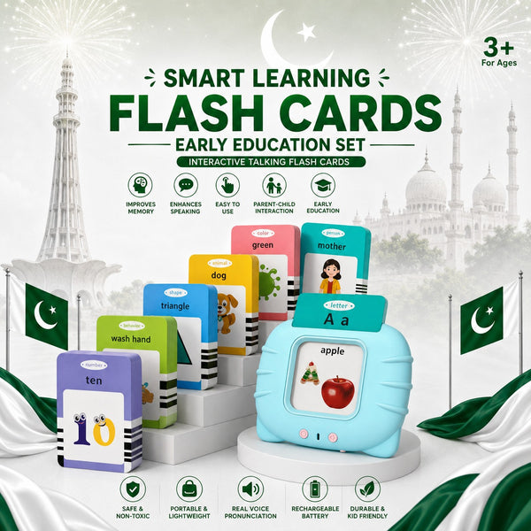Interactive Flashcard Reader for Kids - 112 Cards