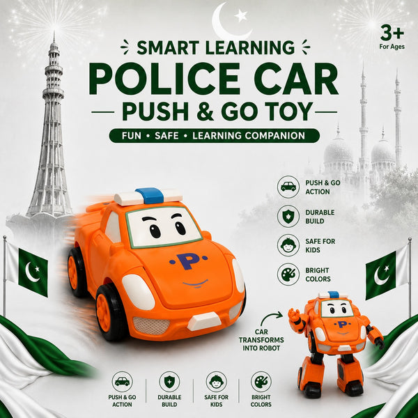 Cartoon Police Car Toy for Kids